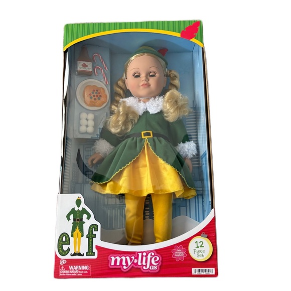 My Life As Elf Posable 18-inch Doll Blonde Hair NEW Buddy Christmas - Picture 1 of 2